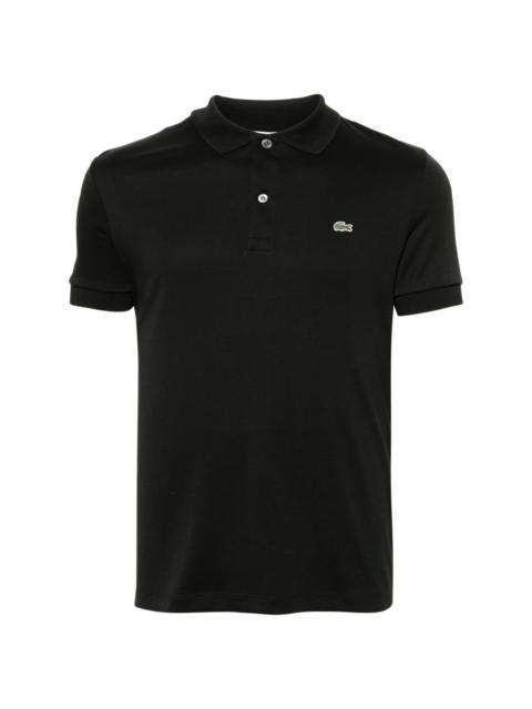 LACOSTE logo-patch jersey polo shirt