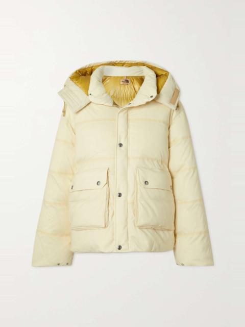 GUCCI + The North Face hooded printed quilted ripstop down jacket