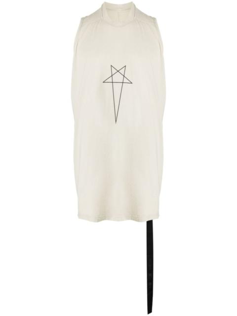 Rick Owens DRKSHDW logo-print cotton tank top