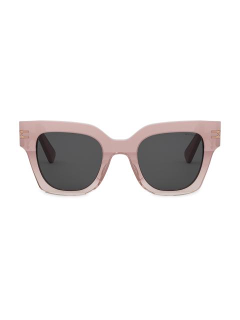 BVLGARI Women's B. ZERO1 49MM Butterfly Sunglasses - Dusty Rose Dark Grey
