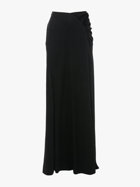 Victoria Beckham Floor-Length Panelled Skirt In Black