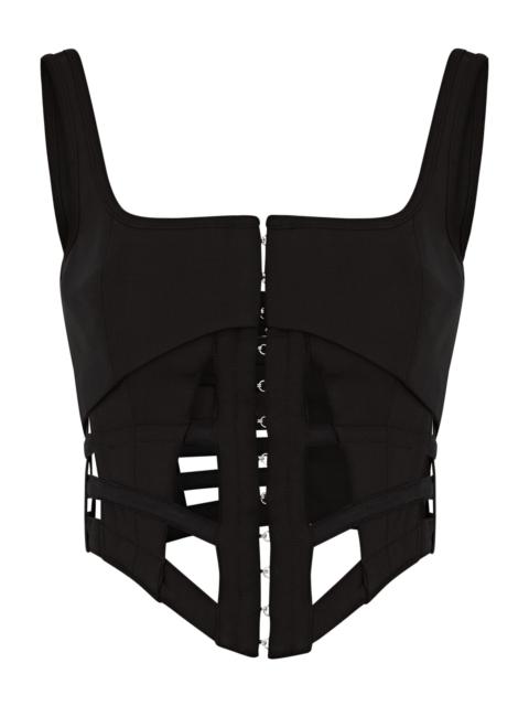 Cage cut-out corset top