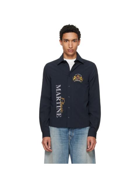 Martine Rose Navy Sleazy Sports Shirt