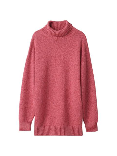 Miu Miu roll-neck cashmere-blend jumper