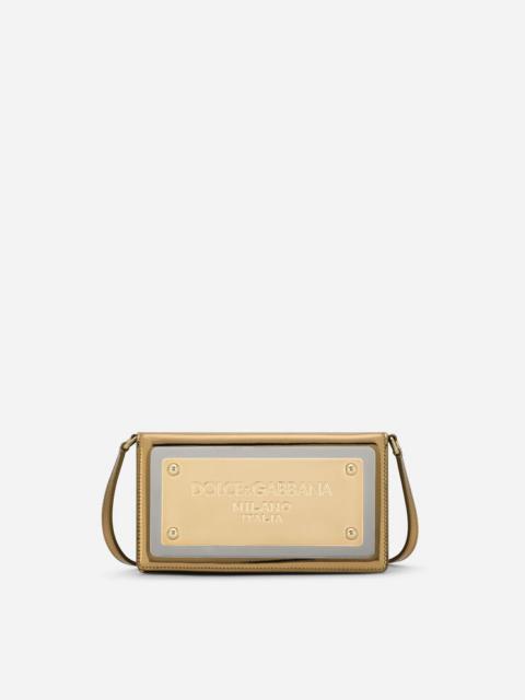 Dolce & Gabbana Phone bag with branded maxi-plate