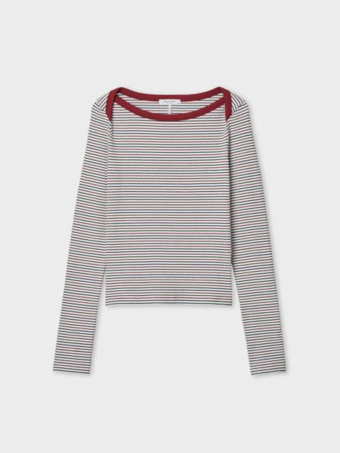 rag & bone The Essential Ribbed Bateau Tee