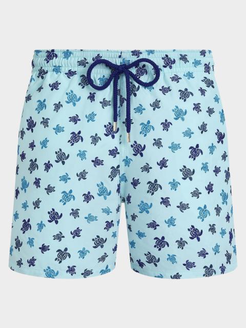 Vilebrequin Men's Mistral Micro Ronde des Tortues Swim Shorts