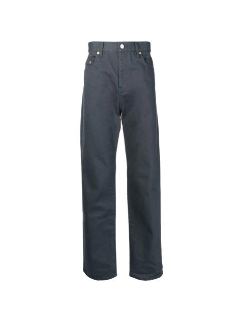 patch-pocket straight-leg jeans