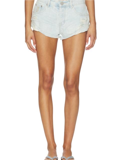 ONE TEASPOON Bandits Low Waist Denim Shorts