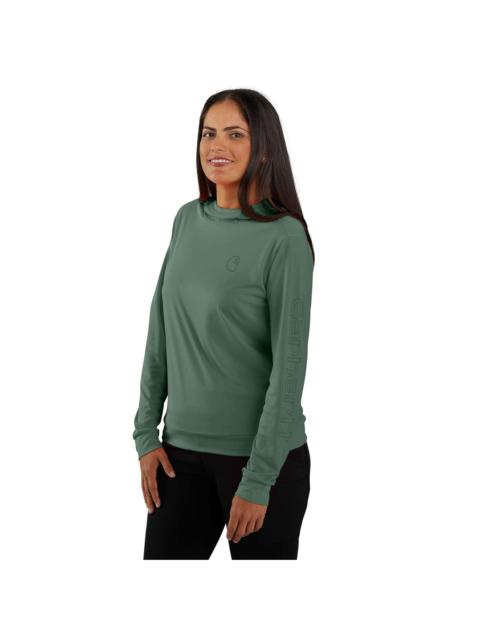 Carhartt Women's Force Sun Defender™ Relaxed LS Logo Hoodie