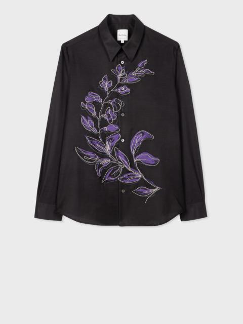 Paul Smith Embroidered 'Laurel' Cotton-Blend Shirt