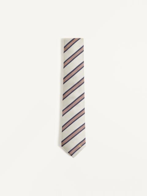 Valentino JACQUARD REGIMENTAL SILK TIE