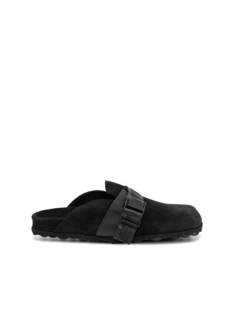 Off-White Industrial Belt suede mules
