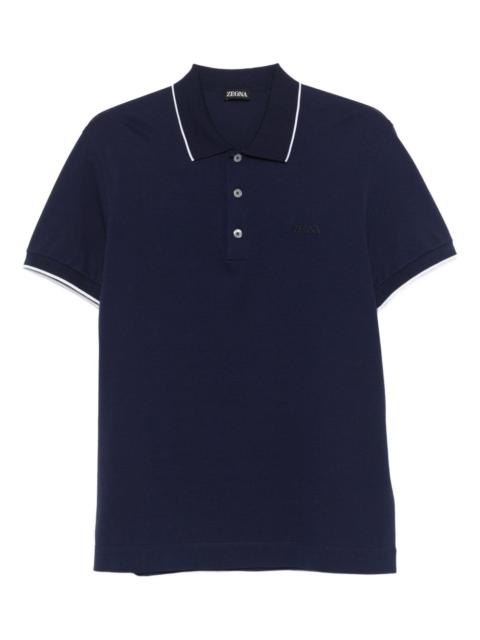ZEGNA tipped-collar polo shirt
