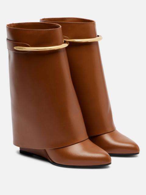 Givenchy Shark 95 leather mid-calf boots