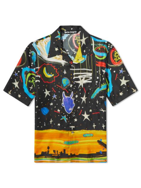 Palm Angels Palm Angels Starry Night Bowling Shirt