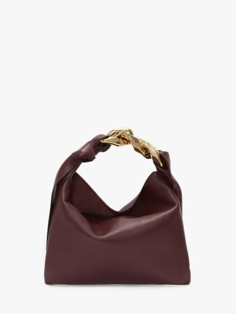 SMALL CHAIN HOBO - LEATHER SHOULDER BAG