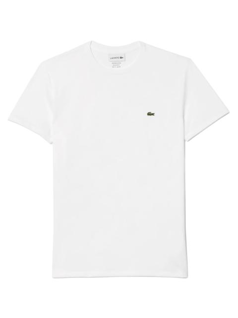 LACOSTE Crew Neck Pima Cotton Jersey T-shirt "White" TH6709 001