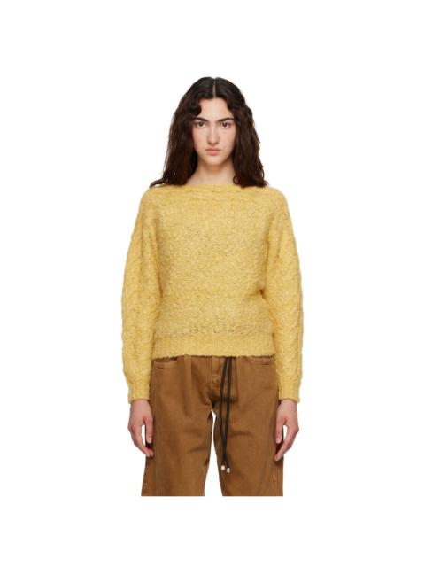 Isabel Marant Yellow Ponara Pullover Sweater