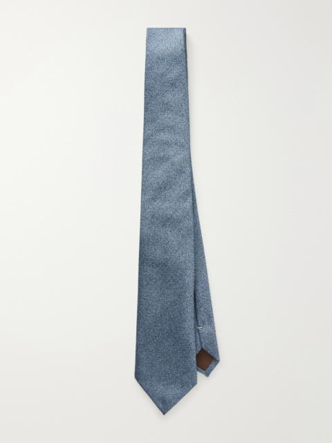 Canali 8cm Woven Silk Tie