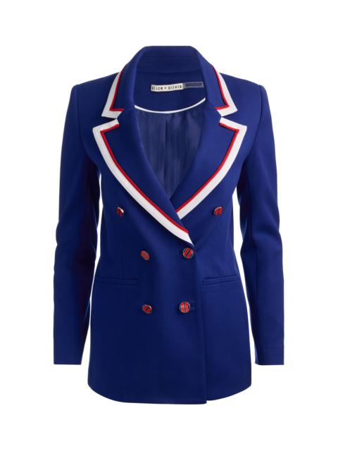 Alice + Olivia CAMPBELL DOUBLE BREASTED BLAZER