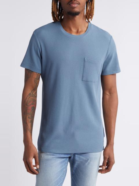 NN07 NN07 Clive Waffle Knit Tee in Swedish Blue at Nordstrom