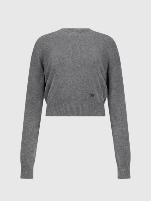 Victoria Beckham Luna Jumper In Mid Grey