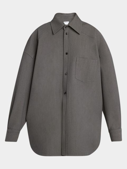 Bottega Veneta Wool-Blend Buttoned Shirt