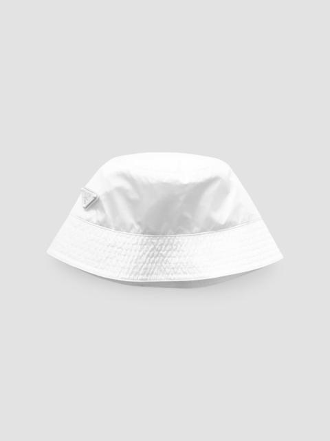 Prada Women's Foldable Nylon Bucket Hat - White