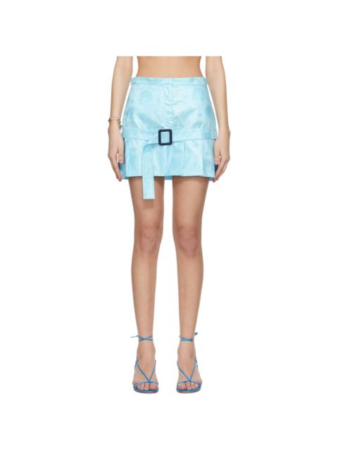 SUPER YAYA Blue Capucine Miniskirt