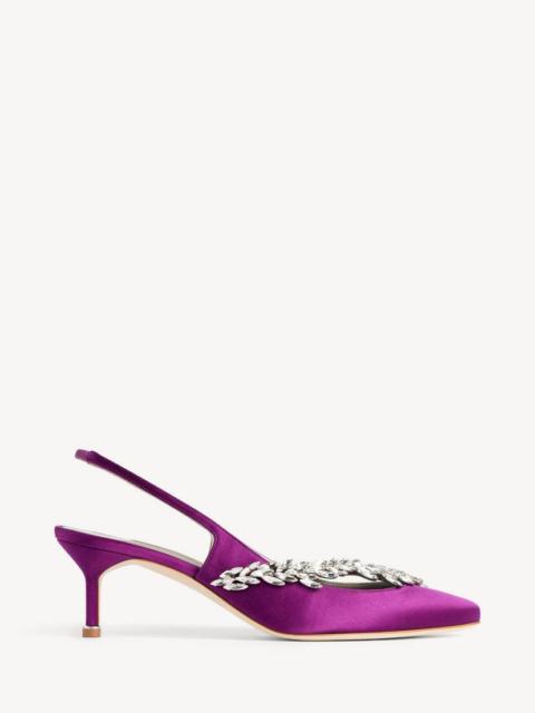 BALENCIAGA Women's Balenciaga | Manolo Blahnik Slingback in Violet