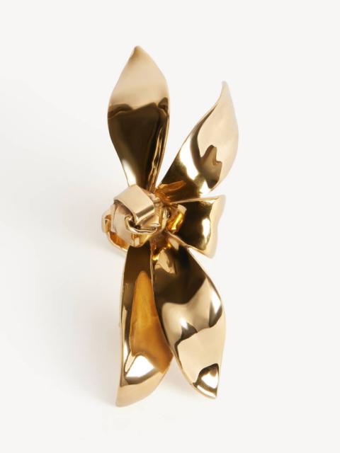 BALENCIAGA Women's Bloom Pinky Ring in Shiny Gold