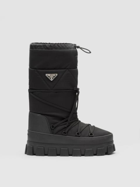 Prada Nylon gabardine après ski boots