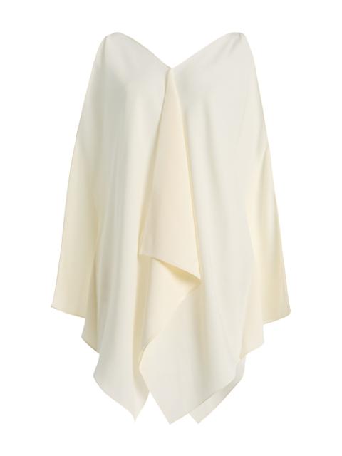 The Row Levon Silk Satin Top ivory