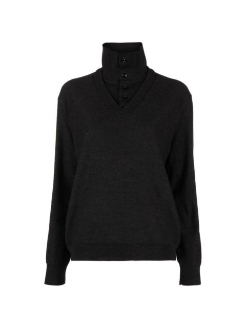 Lemaire double-neck polo jumper
