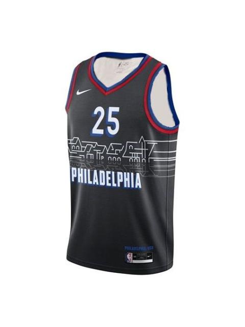 Nike Nike NBA Basketball Sports Jersey SW Fan Edition 20-21 Season Simmons 76 Team 2 No.25 Black CN1771-0