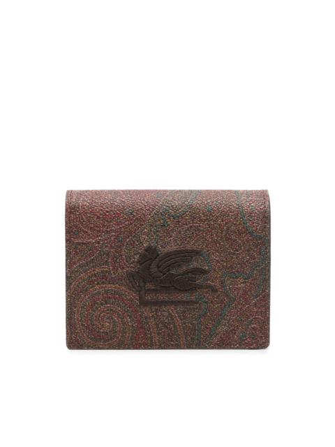 paisley-print wallet