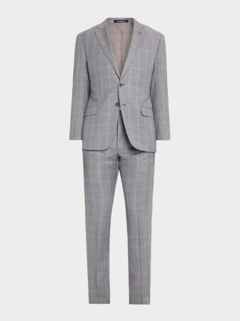 EMPORIO ARMANI Men's Plaid G Line Wool Two-Piece Suit
