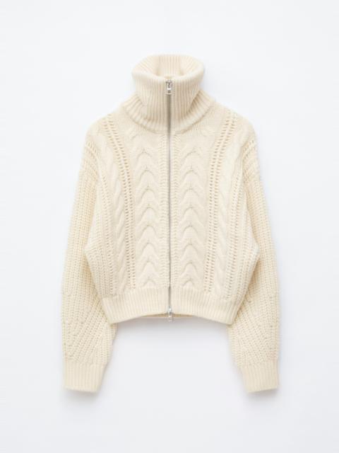 & Other Stories Cable-Knit Wool Cardigan