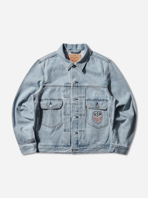 Levi's Men's U.S. Soccer Type II Trucker Jacket Blue