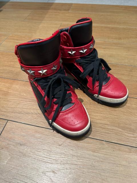 Givenchy Givenchy SS06 Blue White Star Strap Tyson Leather Sneakers