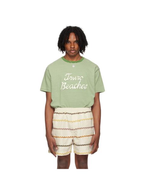 BODE Green & White 'Truro' T-Shirt