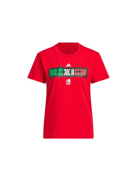 adidas adidas FIFA World Cup 2026 Mexico Home Graphic Tee Better Scarlet