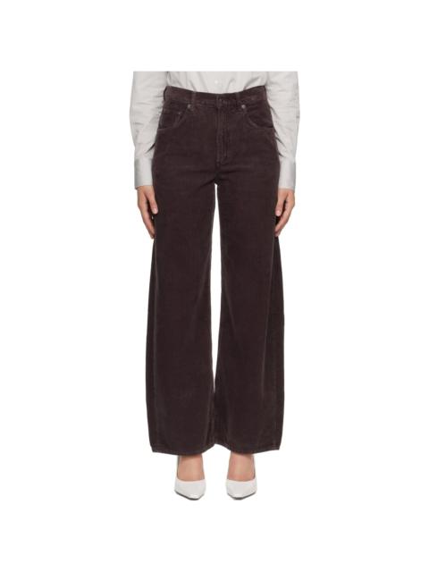 AGOLDE Brown Low Curve Jeans