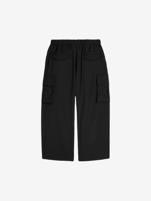 Y-3 Y-3 Black Refined Wool Cargo Pants
