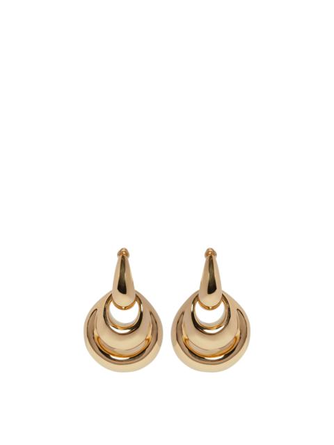 PANCONESI Gold Blow Up Drop Earrings