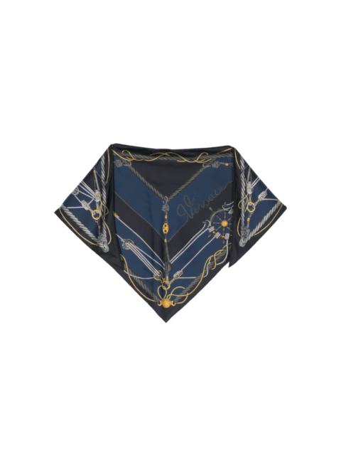 VERSACE Chain Couture silk scarf