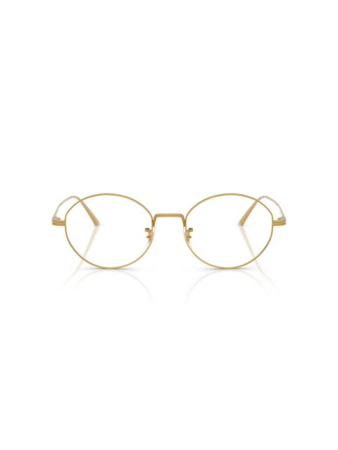 KHAITE x Oliver Peoples 1994C Round-Frame Metal Glasses gold