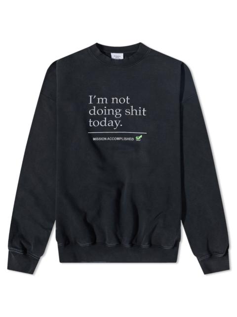 VETEMENTS VETEMENTS Not Doing Popover Hoody