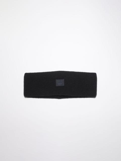 Acne Studios Ribbed headband - Black